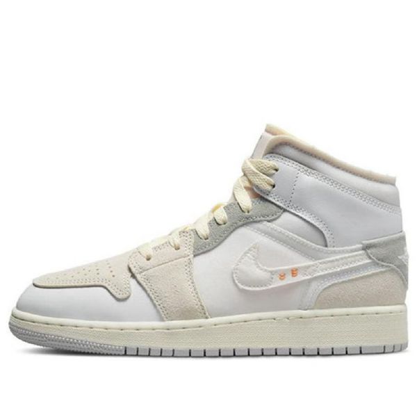 Nike Air Jordan 1 Mid Tops Se Craft Gs Koripallokengät Miehille Khaki