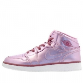 Nike Air Jordan 1 Mid Tops Se Gs Koripallokengät Miehille Pinkki