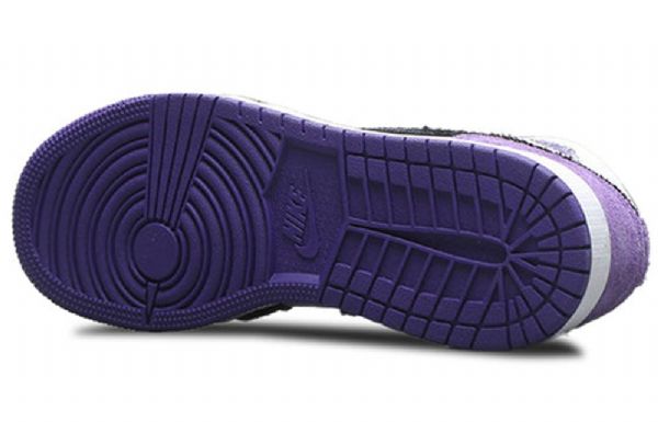 Nike Air Jordan 1 Mid Tops Se Gs Koripallokengät Miehille Purppura