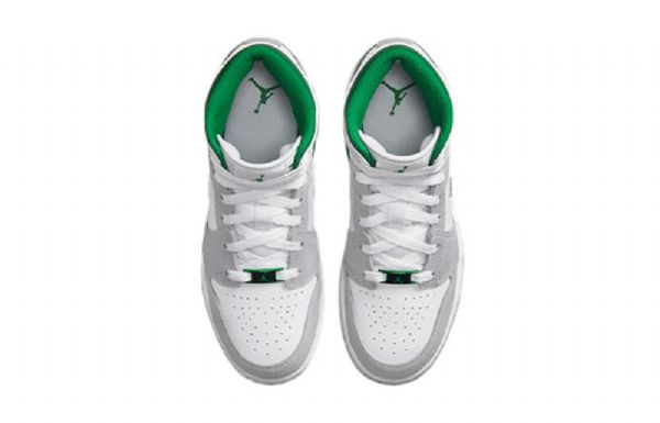 Nike Air Jordan 1 Mid Tops Se Gs Retro Koripallokengät Miehille Harmaa Vihreä