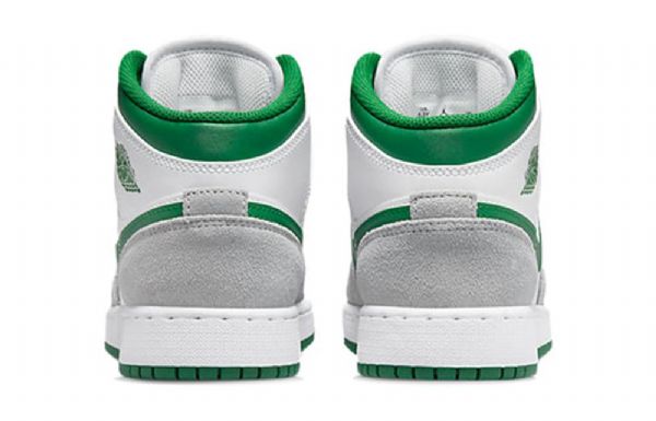 Nike Air Jordan 1 Mid Tops Se Gs Retro Koripallokengät Miehille Harmaa Vihreä