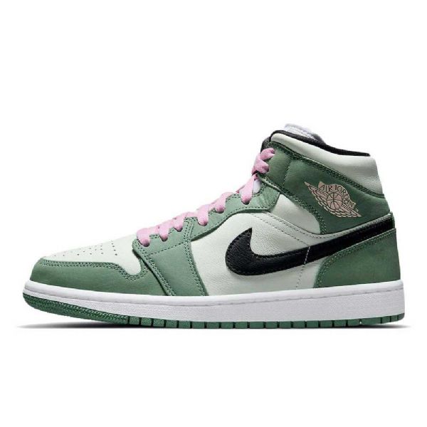 Nike Air Jordan 1 Mid Tops Se Hollantilaiset Miesten Kengät Vihreä