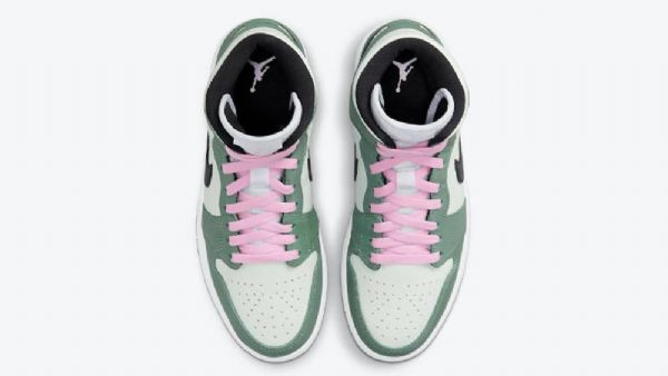 Nike Air Jordan 1 Mid Tops Se Hollantilaiset Miesten Kengät Vihreä