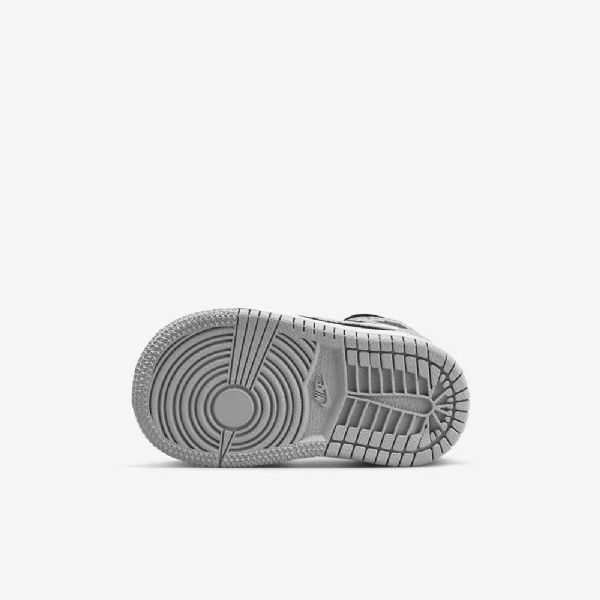 Nike Air Jordan 1 Mid Tops Se Kengät Lapsille Musta Valkoinen Vaaleanharmaa Punainen