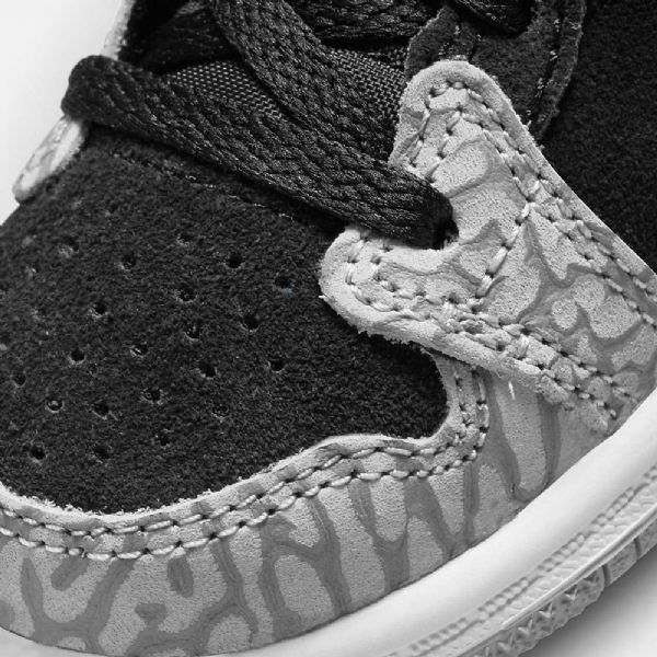 Nike Air Jordan 1 Mid Tops Se Kengät Lapsille Musta Valkoinen Vaaleanharmaa Punainen