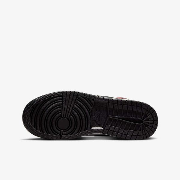 Nike Air Jordan 1 Mid Tops Se Kengät Lapsille Mustavalkoinen