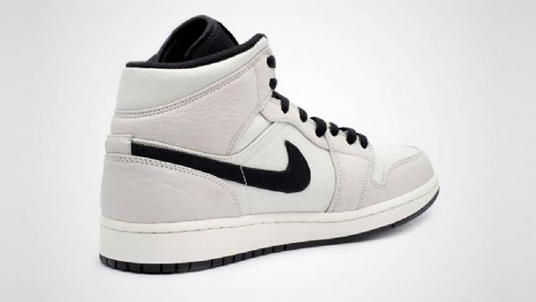 Nike Air Jordan 1 Mid Tops Se Kengät Miehille Beige Musta
