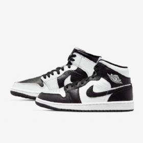 Nike Air Jordan 1 Mid Tops Se Kengät Naisille Valkoinen Musta