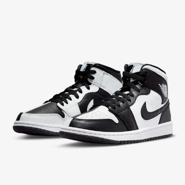 Nike Air Jordan 1 Mid Tops Se Kengät Naisille Valkoinen Musta