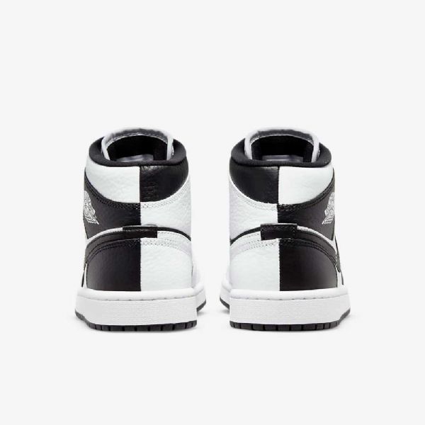 Nike Air Jordan 1 Mid Tops Se Kengät Naisille Valkoinen Musta