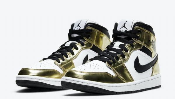 Nike Air Jordan 1 Mid Tops Se Miesten Kengät Kulta