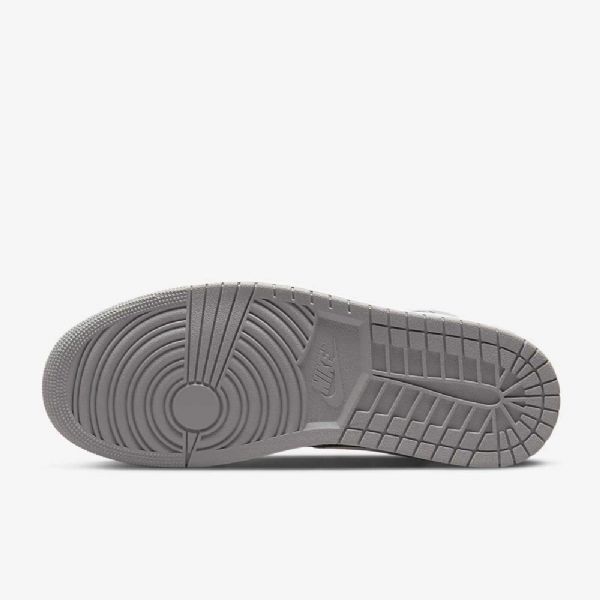 Nike Air Jordan 1 Mid Tops Se Naisten Kengät Musta Valkoinen Vaaleanharmaa Punainen