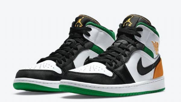 Nike Air Jordan 1 Mid Tops Se Oakland Miesten Kengät Monivärinen