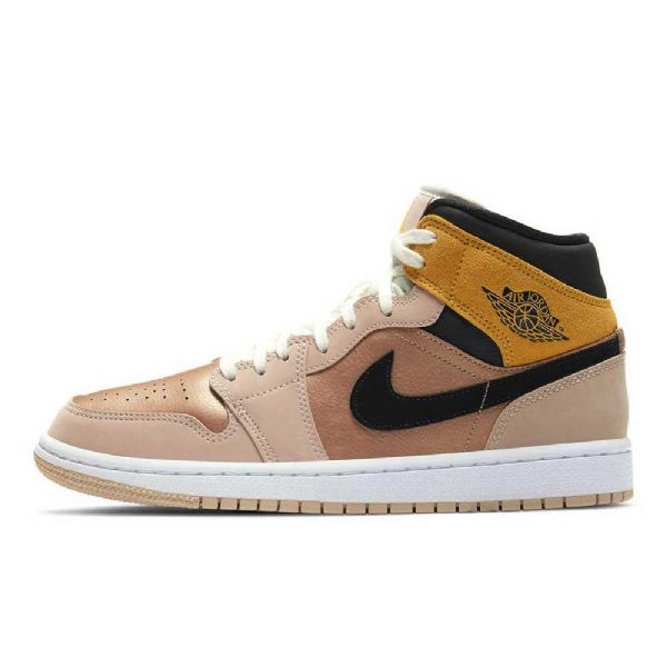 Nike Air Jordan 1 Mid Tops Se Particle Kengät Naisille Beige