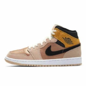 Nike Air Jordan 1 Mid Tops Se Particle Kengät Naisille Beige