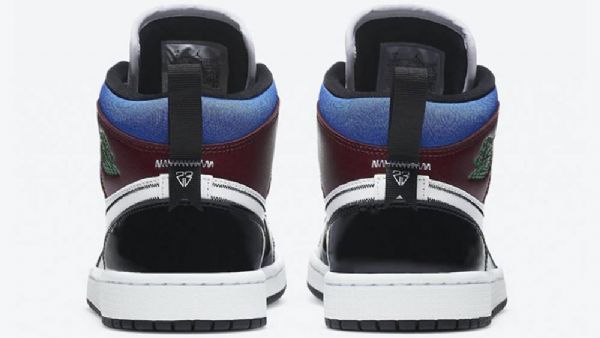 Nike Air Jordan 1 Mid Tops Se Patenttikengät Miehille Monivärinen