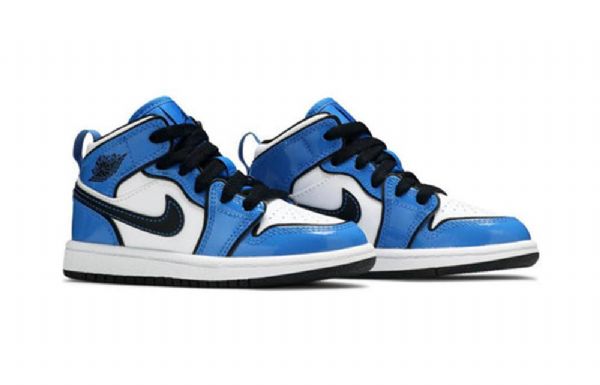 Nike Air Jordan 1 Mid Tops Se Ps Retro Koripallokengät Miehille Sininen