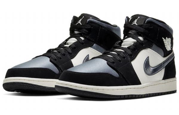 Nike Air Jordan 1 Mid Tops Se Retro Koripallokengät Miehille Harmaa
