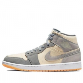 Nike Air Jordan 1 Mid Tops Se Retro Koripallokengät Miehille Harmaa