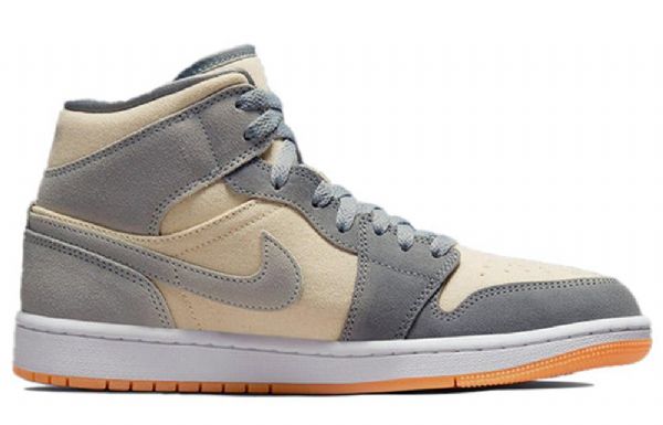 Nike Air Jordan 1 Mid Tops Se Retro Koripallokengät Miehille Harmaa
