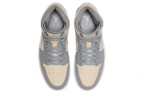 Nike Air Jordan 1 Mid Tops Se Retro Koripallokengät Miehille Harmaa