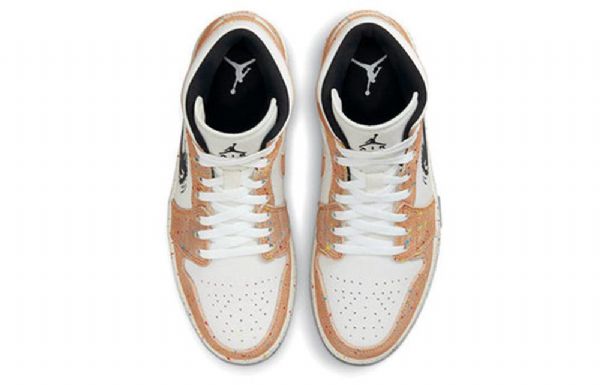 Nike Air Jordan 1 Mid Tops Se Retro Koripallokengät Miehille Khaki Valkoinen