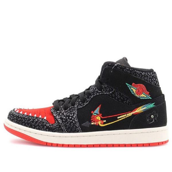 Nike Air Jordan 1 Mid Tops Se Retro Koripallokengät Miehille Musta
