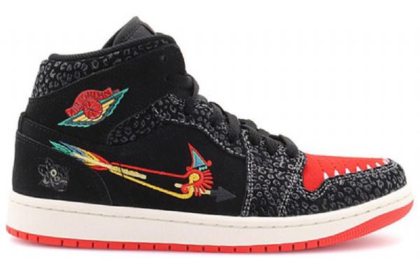 Nike Air Jordan 1 Mid Tops Se Retro Koripallokengät Miehille Musta
