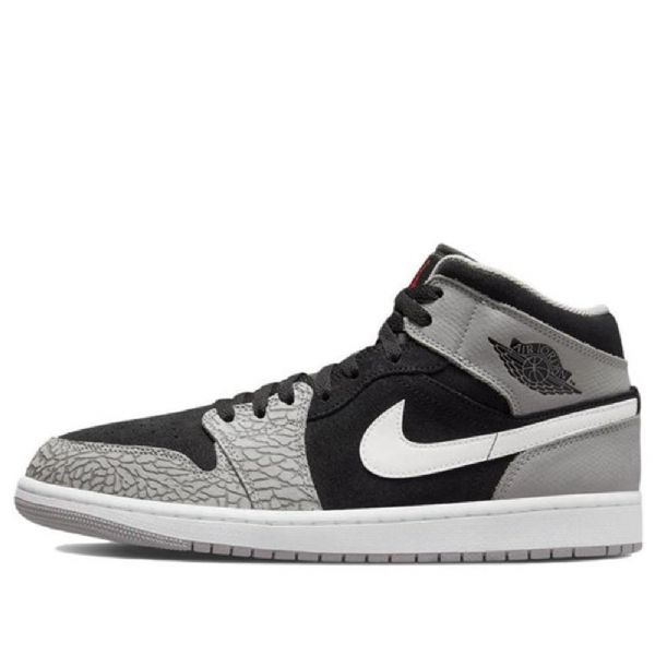 Nike Air Jordan 1 Mid Tops Se Retro Koripallokengät Miehille Musta Harmaa