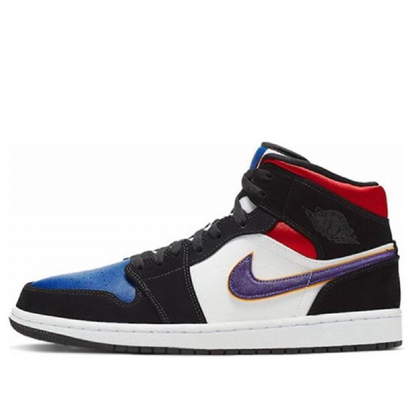 Nike Air Jordan 1 Mid Tops Se Retro Koripallokengät Miehille Musta Sininen