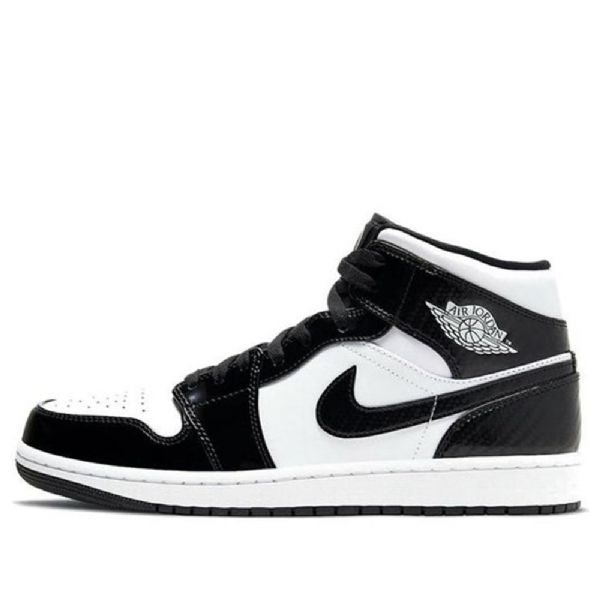 Nike Air Jordan 1 Mid Tops Se Retro Koripallokengät Miehille Musta Valkoinen