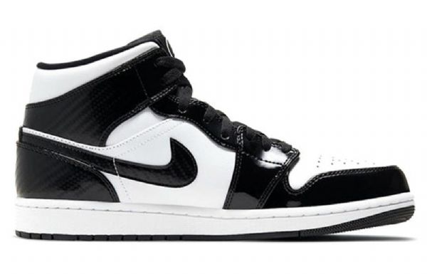 Nike Air Jordan 1 Mid Tops Se Retro Koripallokengät Miehille Musta Valkoinen