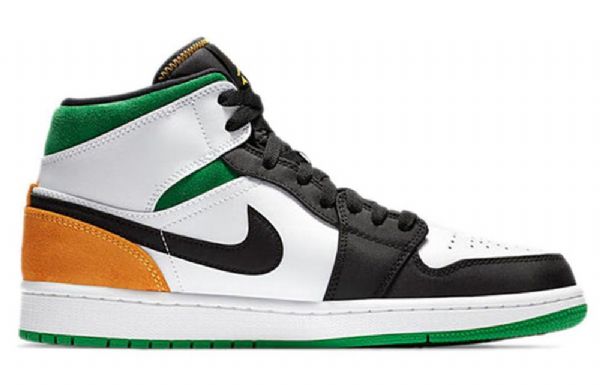 Nike Air Jordan 1 Mid Tops Se Retro Koripallokengät Miehille Musta Valkoinen Ruskea