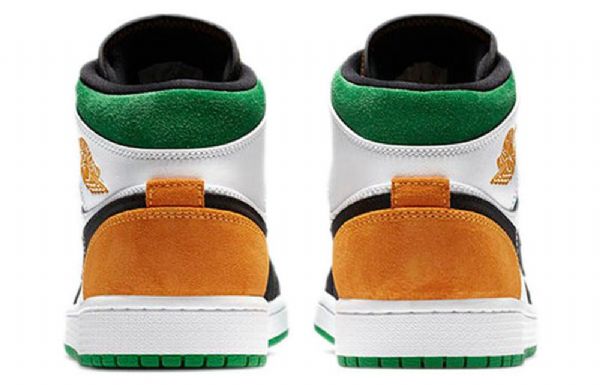Nike Air Jordan 1 Mid Tops Se Retro Koripallokengät Miehille Musta Valkoinen Ruskea