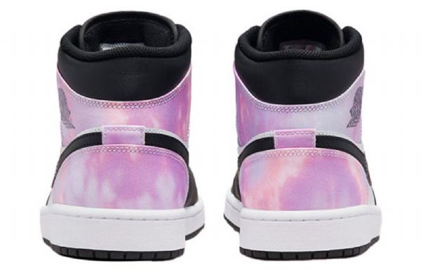 Nike Air Jordan 1 Mid Tops Se Retro Koripallokengät Miehille Musta Violetti