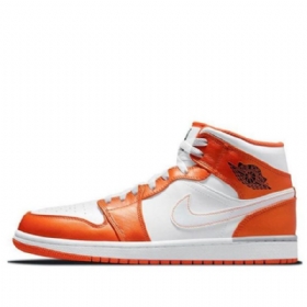 Nike Air Jordan 1 Mid Tops Se Retro Koripallokengät Miehille Oranssi