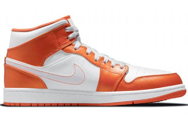 Nike Air Jordan 1 Mid Tops Se Retro Koripallokengät Miehille Oranssi