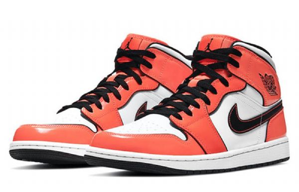 Nike Air Jordan 1 Mid Tops Se Retro Koripallokengät Miehille Oranssi