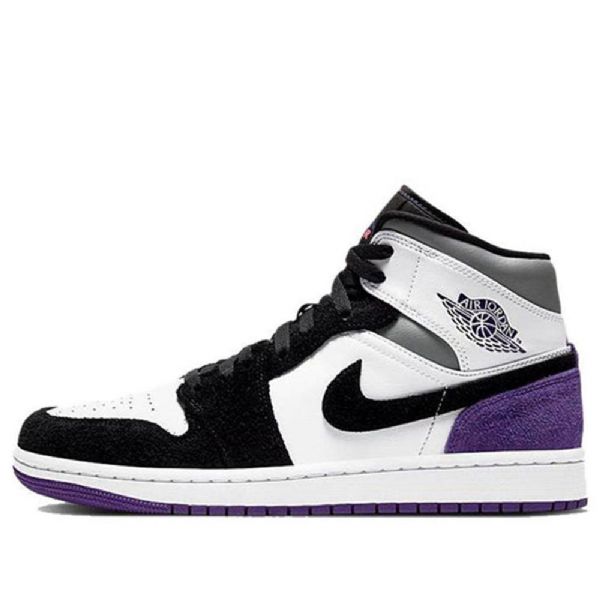 Nike Air Jordan 1 Mid Tops Se Retro Koripallokengät Miehille Purppura