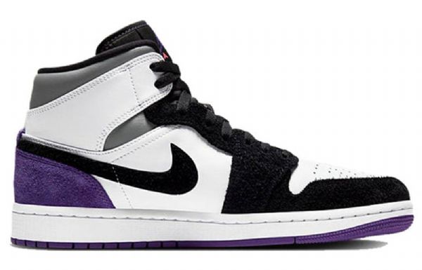 Nike Air Jordan 1 Mid Tops Se Retro Koripallokengät Miehille Purppura