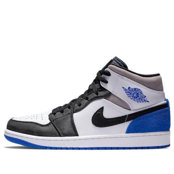 Nike Air Jordan 1 Mid Tops Se Retro Koripallokengät Miehille Royal Sininen Musta