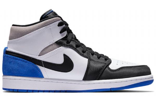 Nike Air Jordan 1 Mid Tops Se Retro Koripallokengät Miehille Royal Sininen Musta