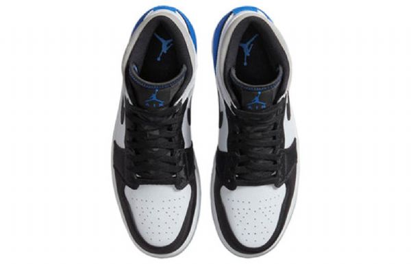 Nike Air Jordan 1 Mid Tops Se Retro Koripallokengät Miehille Royal Sininen Musta
