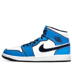 Nike Air Jordan 1 Mid Tops Se Retro Koripallokengät Miehille Sininen