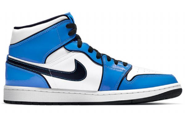 Nike Air Jordan 1 Mid Tops Se Retro Koripallokengät Miehille Sininen