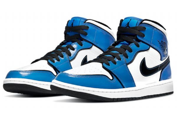 Nike Air Jordan 1 Mid Tops Se Retro Koripallokengät Miehille Sininen