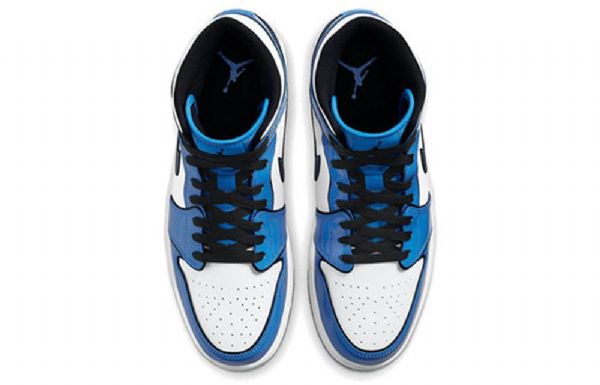 Nike Air Jordan 1 Mid Tops Se Retro Koripallokengät Miehille Sininen