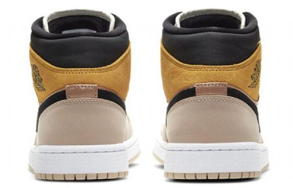 Nike Air Jordan 1 Mid Tops Se Retro Koripallokengät Naisille Beige