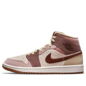 Nike Air Jordan 1 Mid Tops Se Retro Koripallokengät Naisille Coral
