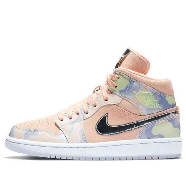 Nike Air Jordan 1 Mid Tops Se Retro Koripallokengät Naisille Coral